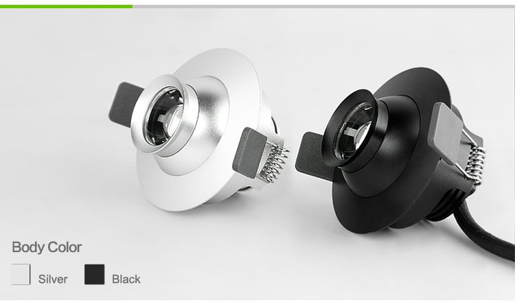 LED svítidlo The Eye 3, černá, Zoom 10-60°, 4000K