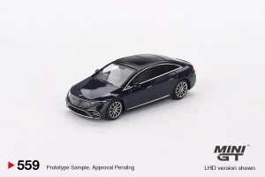 MiniGT #559 Mercedes-Benz EQS 580 4MATIC Nautical Blue Metallic