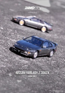 Nissan Fairlady 300ZX (Z32) Oxford Grey Metallic 1:64 INNO64