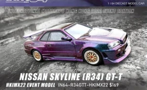Nissan Skyline GT-T (R34) Magic Purple 1:64 INNO64