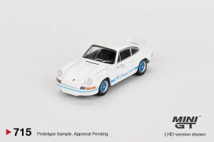 MiniGT #715 Porsche 911 Carrera RS 2.7 Grand Prix White with Blue Livery