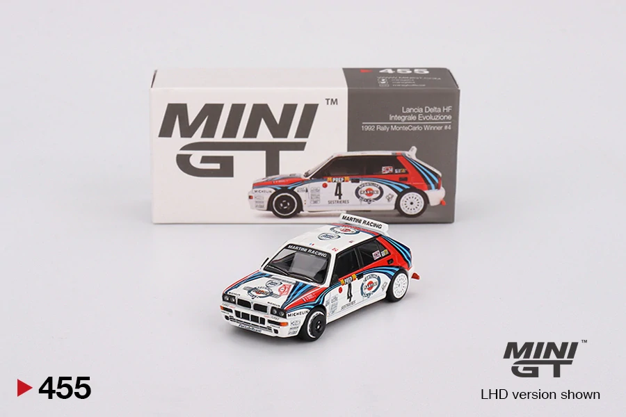 MiniGT #455 Lancia Delta HF Integrale Evoluzione 1992 Rally MonteCarlo Winner #4