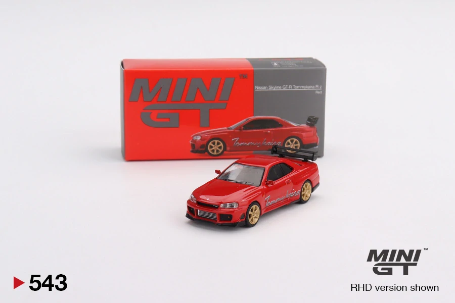MiniGT #543 Nissan GT-R (R34) Tommykaira R-z Red