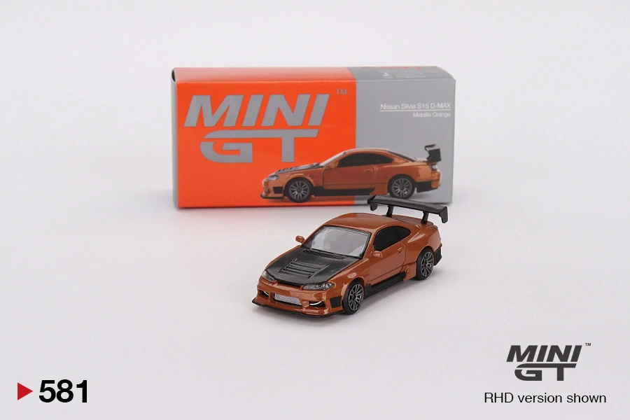 MiniGT #581 Nissan Silvia S15 D-MAX Metallic Orange