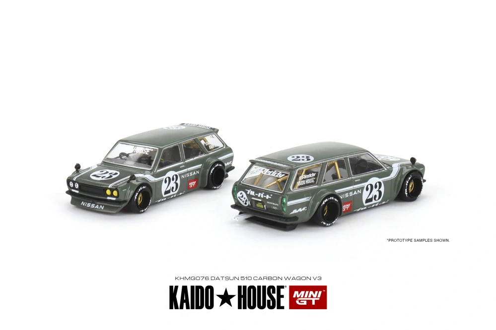 MiniGT #076 Datsun KAIDO 510 Wagon CARBON FIBER V3