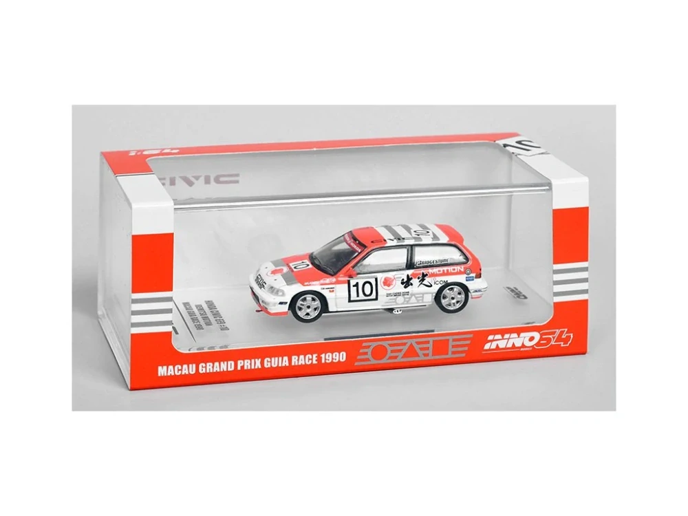 Honda Civic EF9 #10 Idemitsu Motion Macau Guia Race 1990 1:64 INNO64
