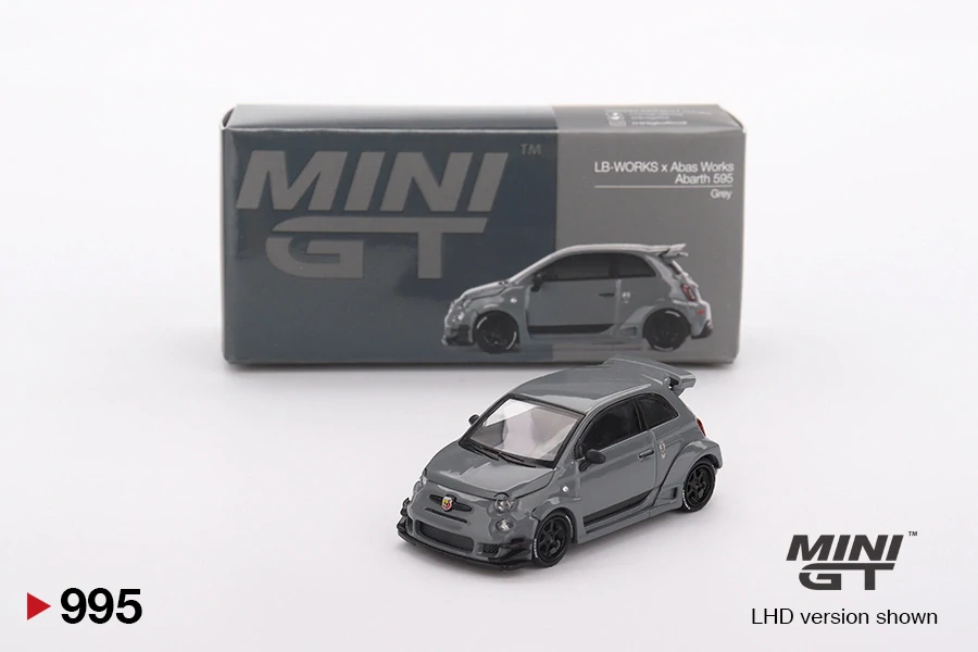 MiniGT #995 Abarth 595 LB-WORKS x Abas Works Grey