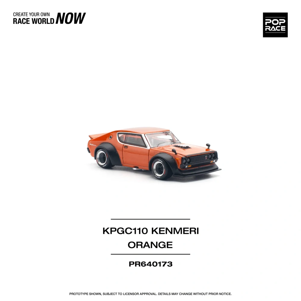 Pop Race 1:64 Nissan Skyline GT-R V8 Drift (Kenmeri)