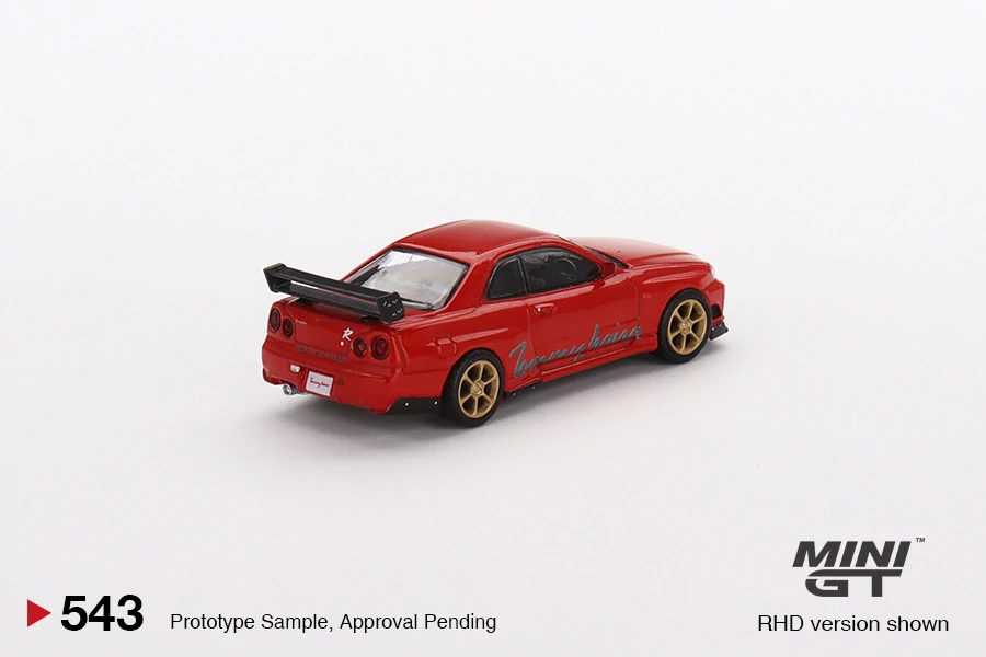MiniGT #543 Nissan GT-R (R34) Tommykaira R-z Red