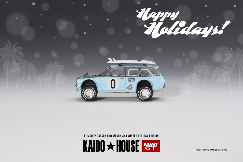 MiniGT #092 Datsun KAIDO 510 Wagon 4x4 Winter Holiday Edition