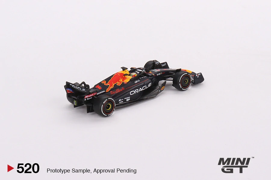 MiniGT #520 Oracle Red Bull Racing RB18 #1   Max Verstappen  2022 Abu Dhabi Grand Prix  Winner