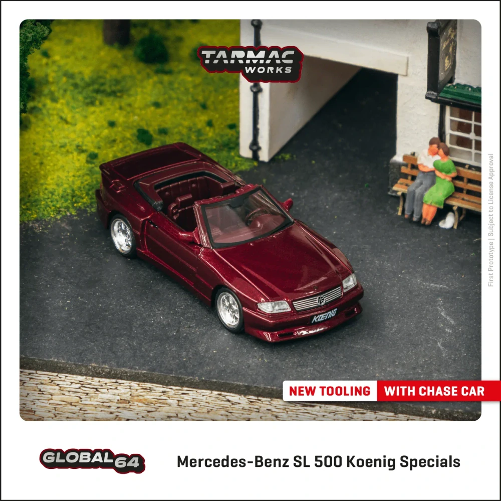 Mercedes-Benz SL 500 Koenig Specials Bordeaux 1:64 tarmac