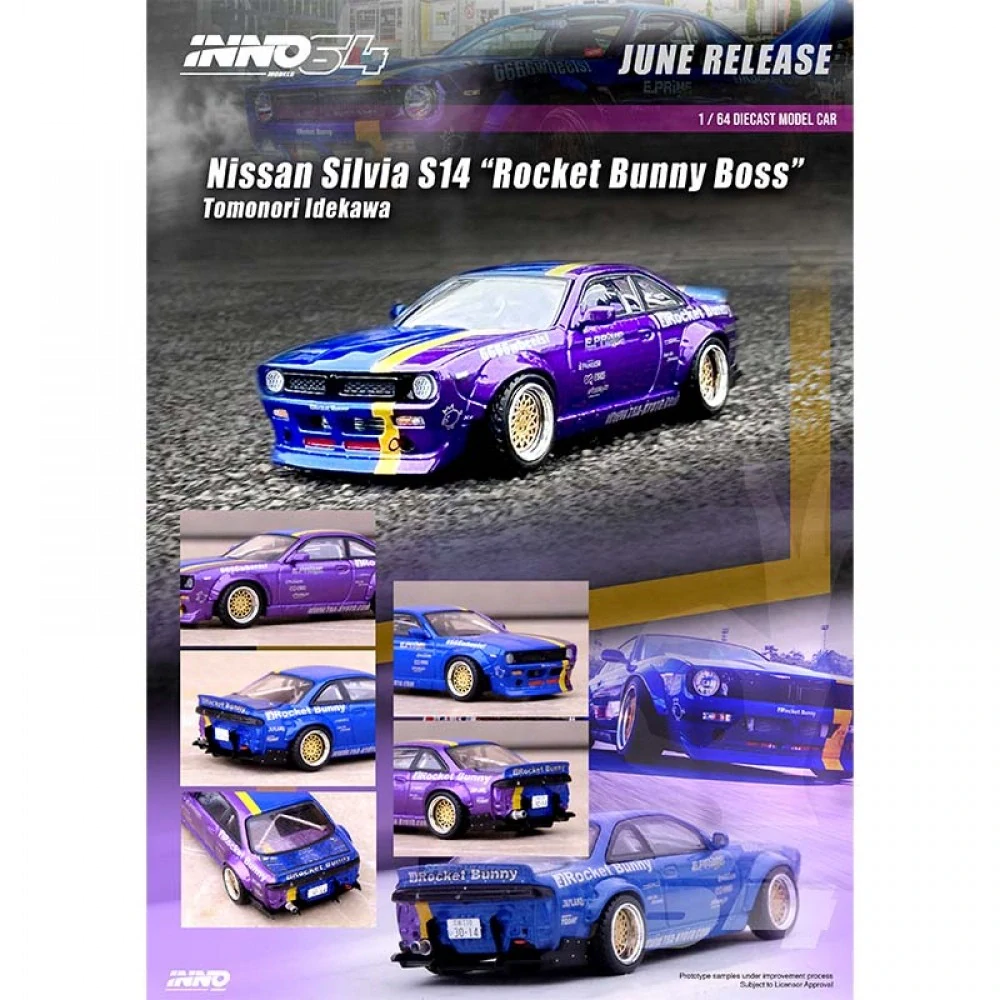 Nissan Silvia (S14) Rocket Bunny 1:64 INNO64