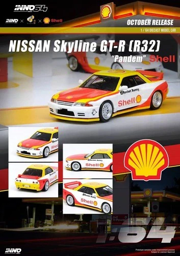 Nissan Skyline GT-R (R32) Pandem Rocket Bunny - Shell 1:64 INNO64