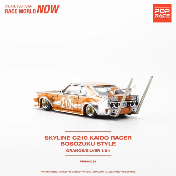 Pop Race 1:64 Nissan Skyline (C210) Bosozoku Style