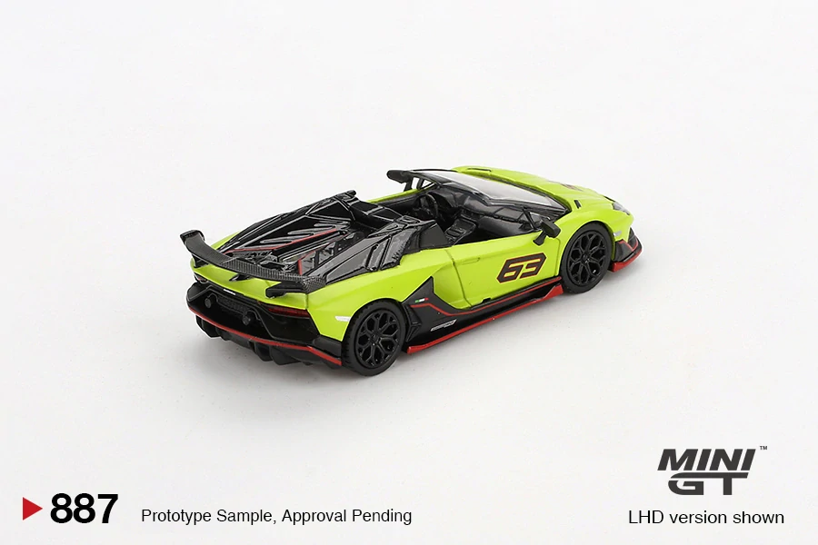MiniGT #887 Lamborghini Aventador SVJ 63 Roadster Verde Shock