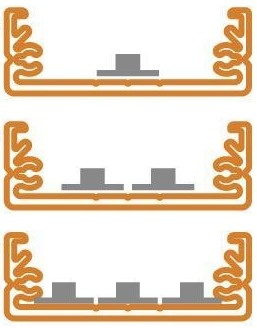 Hliníkový profil pro LED pásky přisazený WIDE