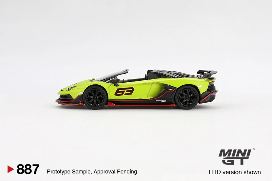 MiniGT #887 Lamborghini Aventador SVJ 63 Roadster Verde Shock