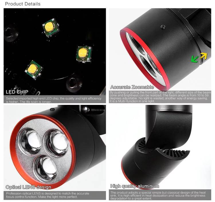 LED lištové svítidlo David černá